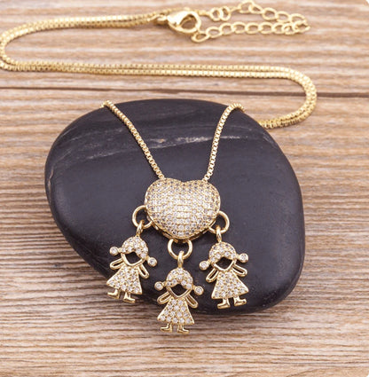 Fashion Jewelry Necklace Female Creative Micro-inlaid Zircon For Boys And Girls