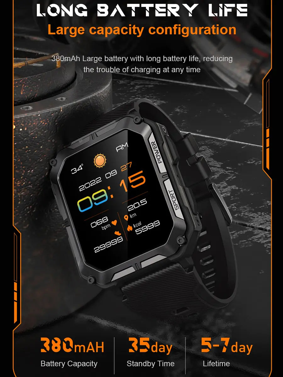 Smart Watch Men Sport Waterproof