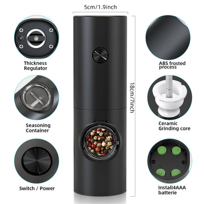 Electric Automatic Salt and Pepper Grinder Set.