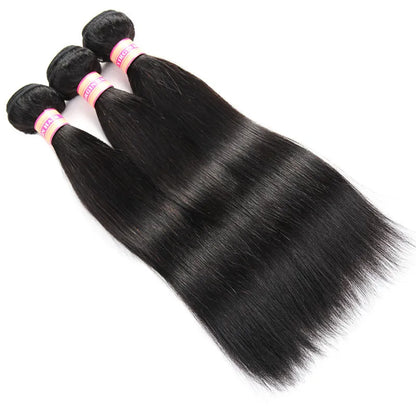 Straight Human Hair Bundles 1/3/4 Pieces Natural Black Women Cheap Remy Human Hair Extensions 10-30 Inch Bone Straight Bundles