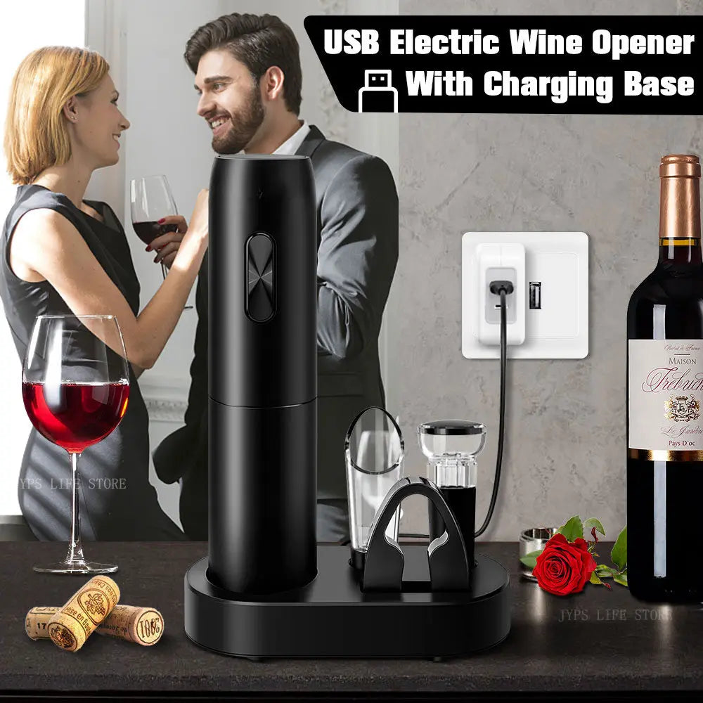 Electric Wine Opener Set.