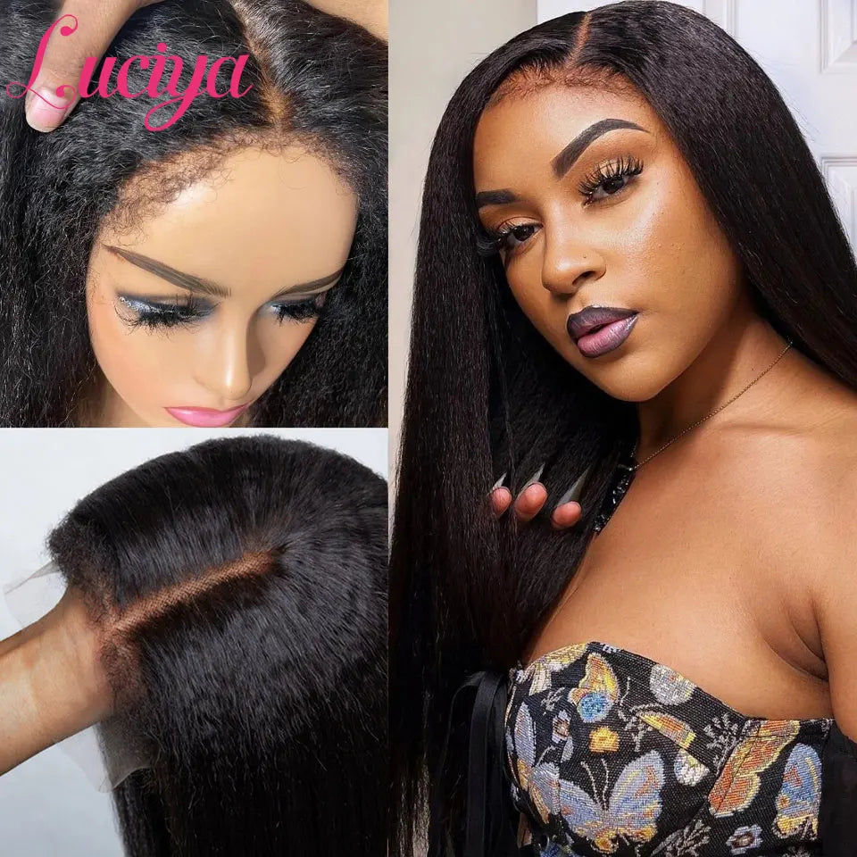 Kinky Straight 4C Edges Natural Hairline