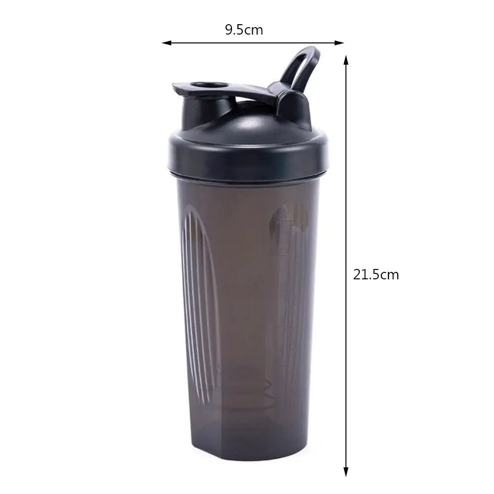 600ml Portable Protein Powder Shaker Bottle