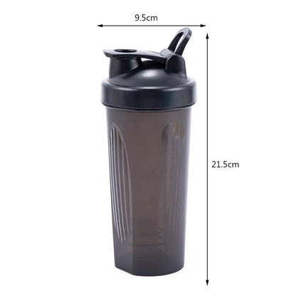 600ml Portable Protein Powder Shaker Bottle